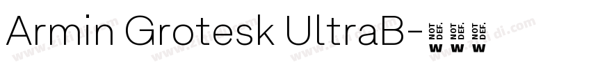 Armin Grotesk UltraB字体转换